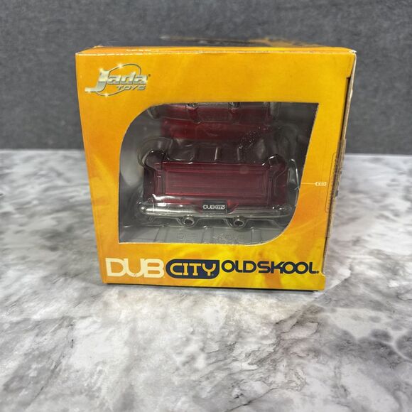 1/24 Jada Toys Dub City Old Skool 1955 Chevy Stepside Red Diecast Metal - Picture 3 of 6